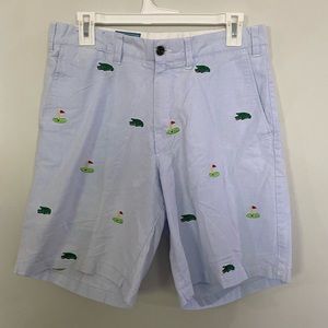 Castaway Nantucket Island Embroidered Golf Shorts Size 32” waist